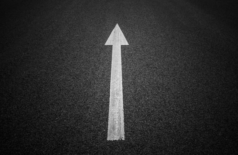 Course-14-Directional arrow on pavement.